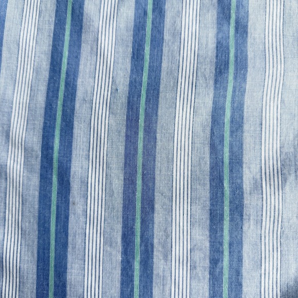 Vintage Levi's Shirt Mens XL Blue Stripe Short Sleeve Button Down 80s Casual - Picture 3 of 7